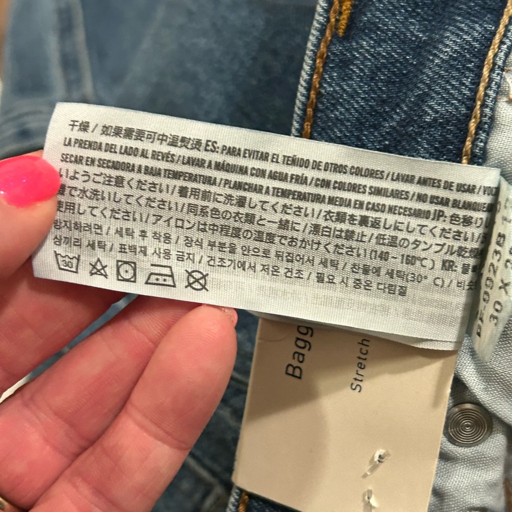 Hollister Baggy Carpenter Jeans W30 L28 NWT Denim Y2K Skater - Picture 9 of 11